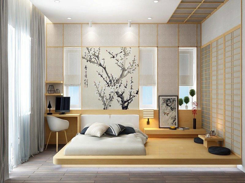 Những nét đặc trưng trong thiết kế phòng ngủ phong cách Nhật Bản